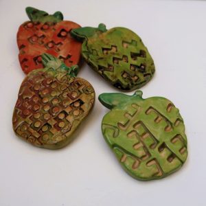 Autumn Apple Pin Badge / Brooch