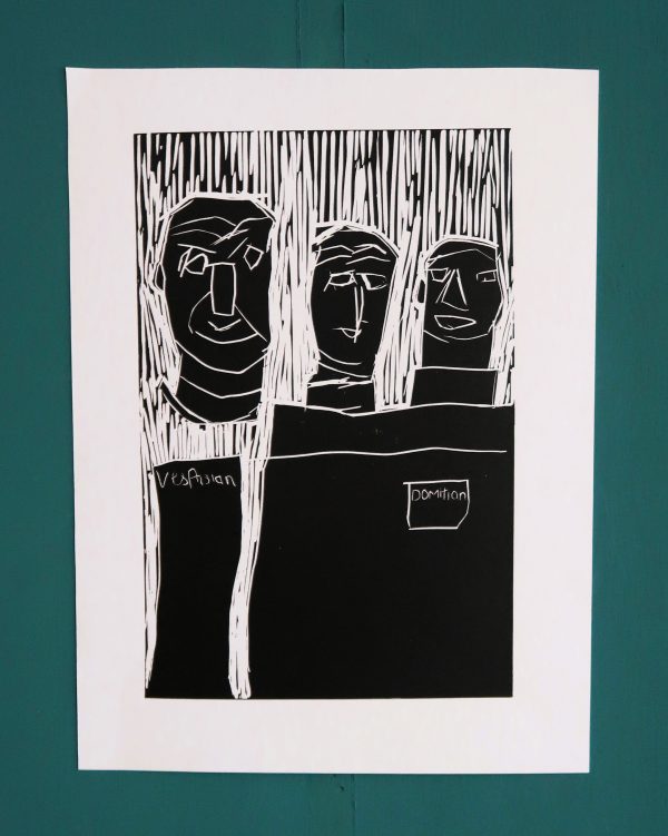 Original lino-print - Romans
