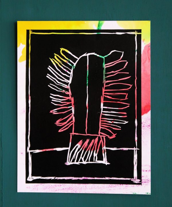 Original lino-print - Cactus - Image 2