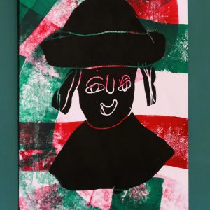 Original lino-print - Hat
