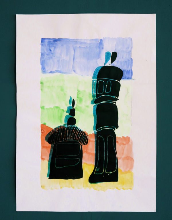 Original lino-print - Lantern & Shrine - Image 2