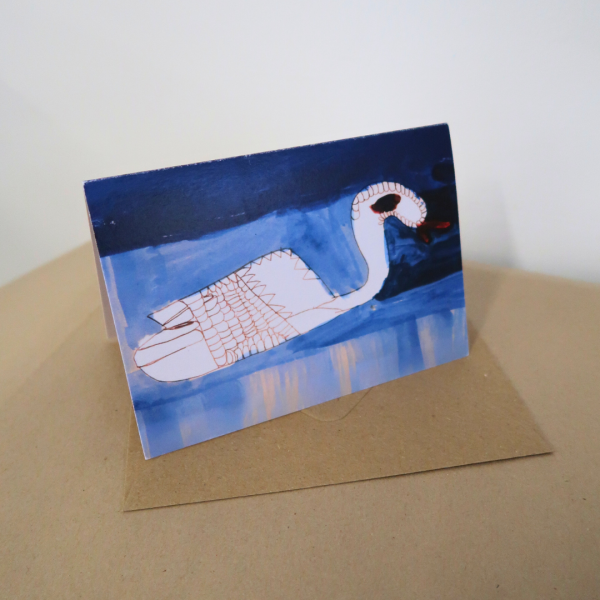 Swan Greetings Card - Wildlife of Cherry Hinton Brook - Image 2