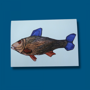 Fish Greetings Card - Wildlife of Cherry Hinton Brook