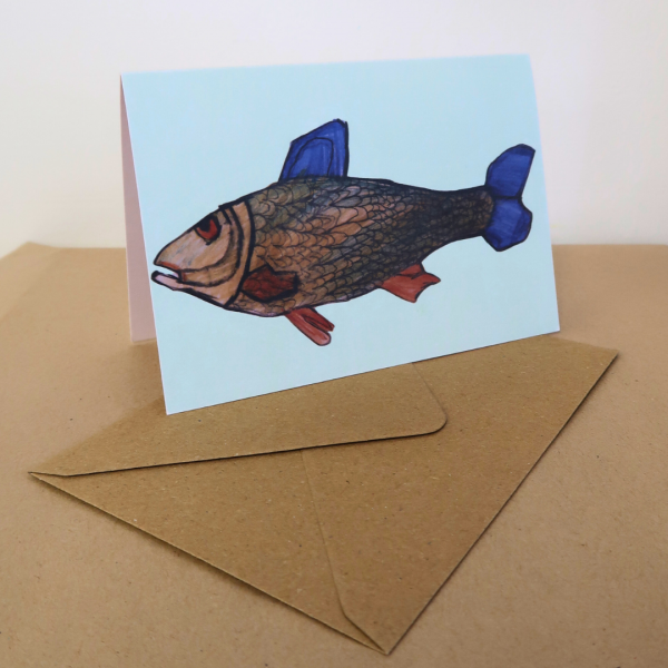 Fish Greetings Card - Wildlife of Cherry Hinton Brook - Image 2