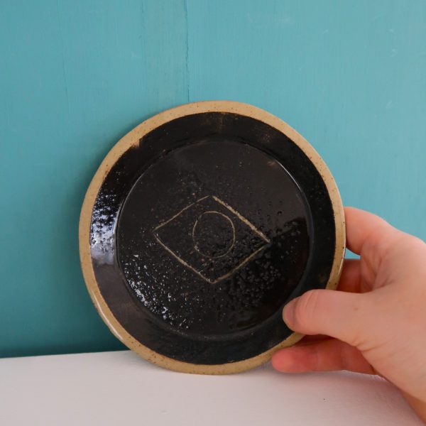 Decorative Plate - Abstract Black - Image 2