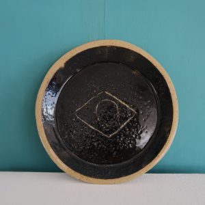 Decorative Plate - Abstract Black