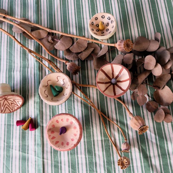 Ceramic Incense Cone Holder - Image 2