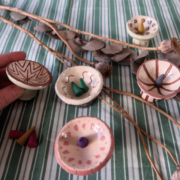Ceramic Incense Cone Holder - Image 3