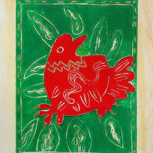 'The Eagle Flying in the Leaves' by Lucy D