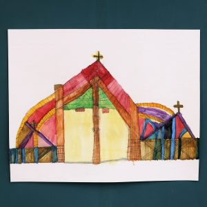 'Technicolour Temple' by Alex F