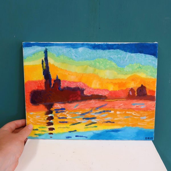 'A rendition of Monet's Sunset in Venice' by Daniel K